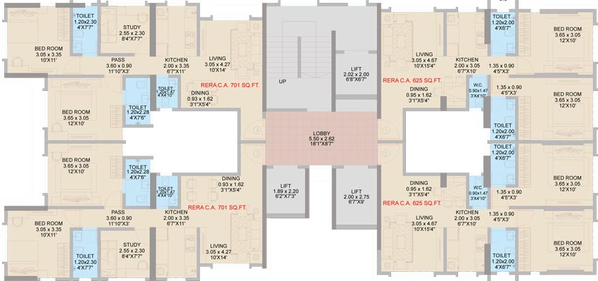 Floor Plan of Lakshachandi Punita in Kandivali West, Mumbai - Image 87771