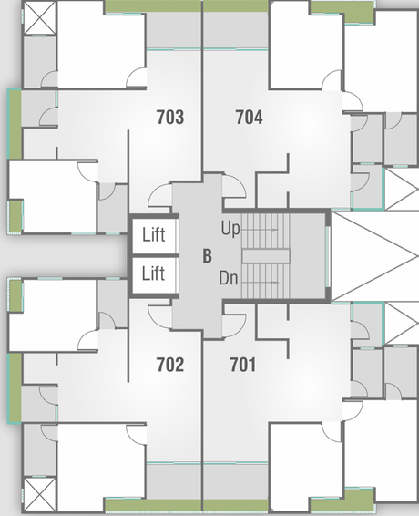 Floor Plan of Shivalik Grace in Bhayli Road, Vadodara - Image 87668