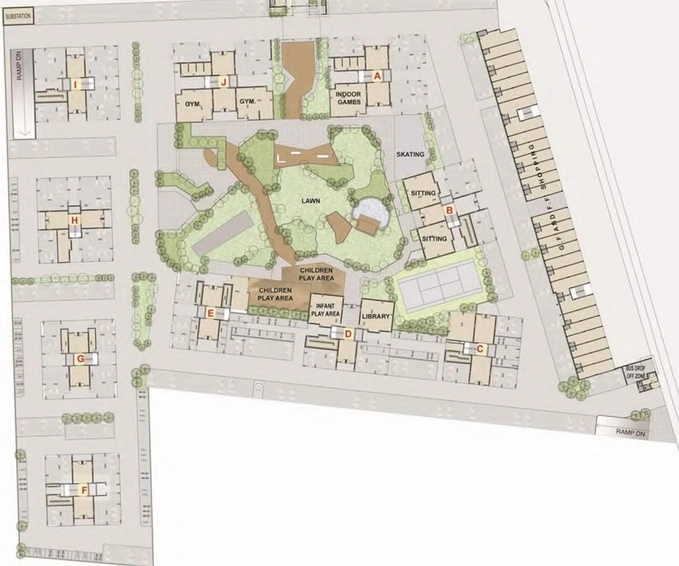 Master Plan of Deep Al Burooj in Makarba, Ahmedabad - Image 89839
