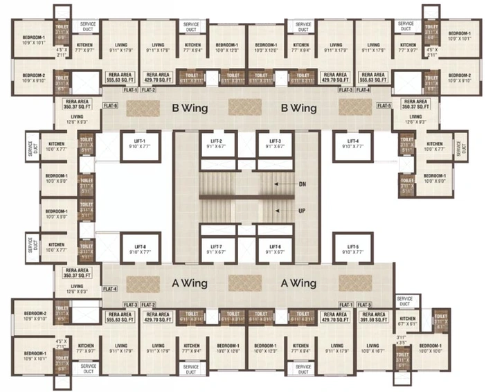Floor Plan of Shreeji Plaza in Malad West, Mumbai - Image 106858