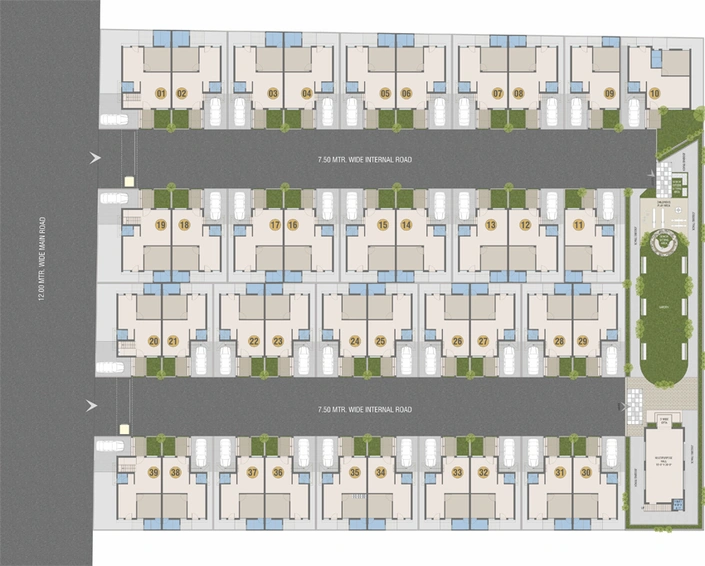 Master Plan of Vaibhav Shantam Nest in Tarsali, Vadodara - Image 100315