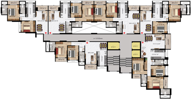 Floor Plan of Imperial Exotica in Vasai West, Palghar - Image 89856