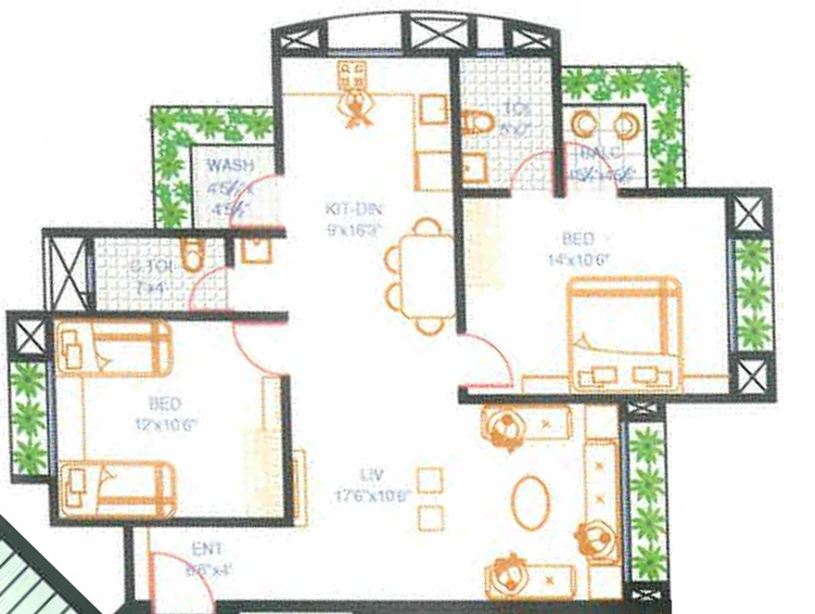 2 BHK Flat in Krishna Avenue in Dabholi, Surat - Image 651777