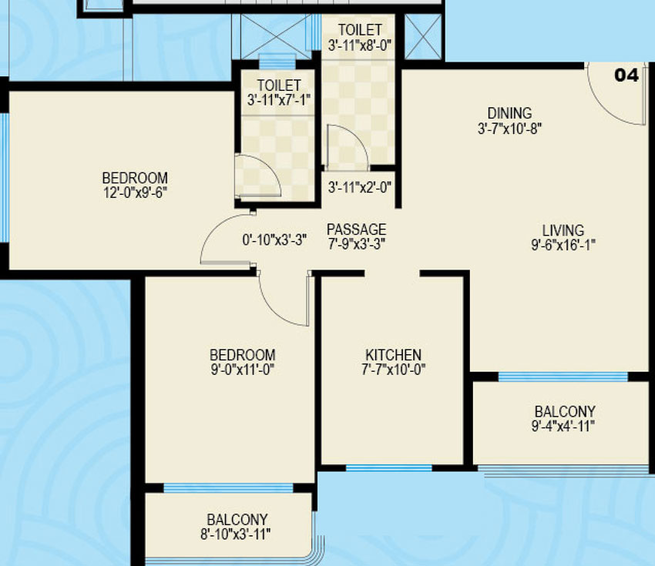2 BHK Flat in Tharwani Ariana in Ambernath West, Thane - Image 635774