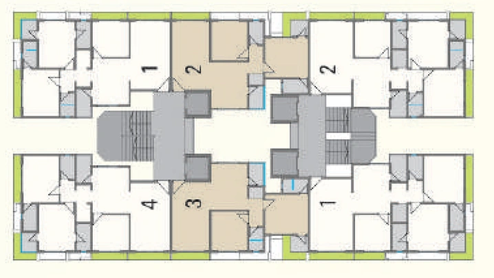 Floor Plan of Vraj Antonia in Sarthana Jakat Naka, Surat - Image 97918