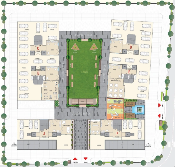 Master Plan of Vraj Antonia in Sarthana Jakat Naka, Surat - Image 97919