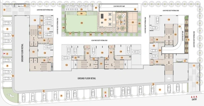 Master Plan of Sun Parkwest in Shela, Ahmedabad - Image 89436