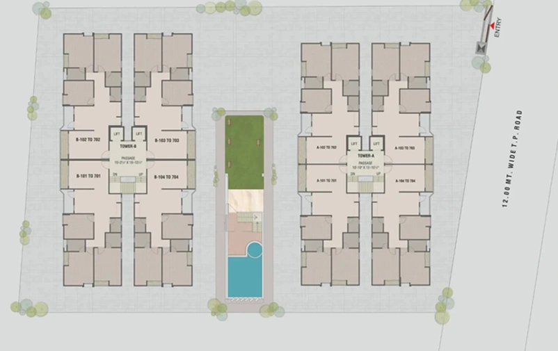 Master Plan of Amardeep Heights in Harni, Vadodara - Image 128336