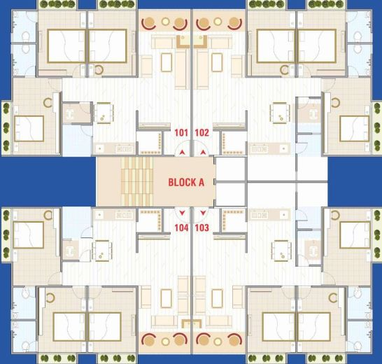 Floor Plan of Kalash Flower Valley in Nikol, Ahmedabad - Image 88736