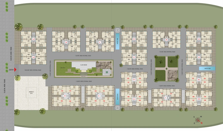 Master Plan of Amardeep Landmark in Ajwa Road, Vadodara - Image 128182