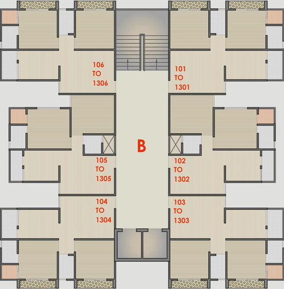 Floor Plan of Kalash Parisar & Plaza in Nava Naroda, Ahmedabad - Image 88699