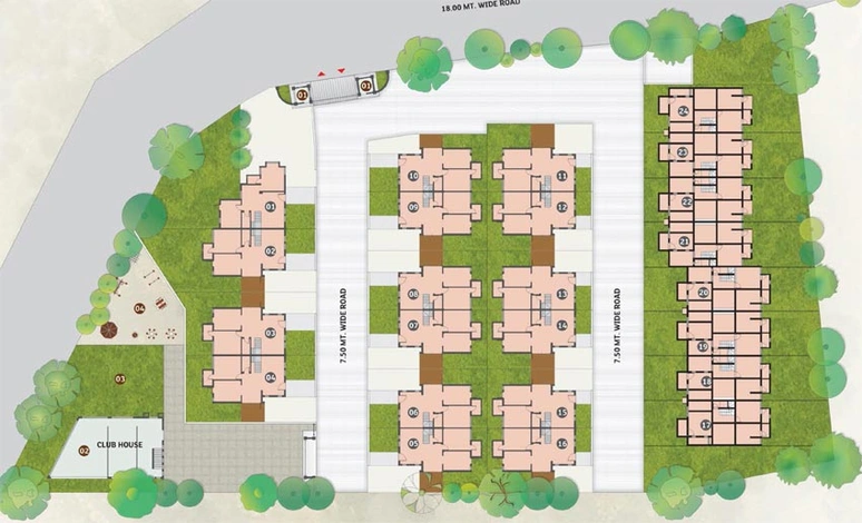Master Plan of Siddhivinayak Ananta in Kasindra, Ahmedabad - Image 88849
