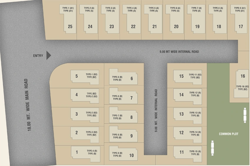 Master Plan of Amardeep Villa in Chhani, Vadodara - Image 128267