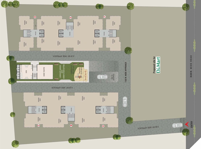 Master Plan of Geet Omkara Planet in Kareli Baug, Vadodara - Image 87961