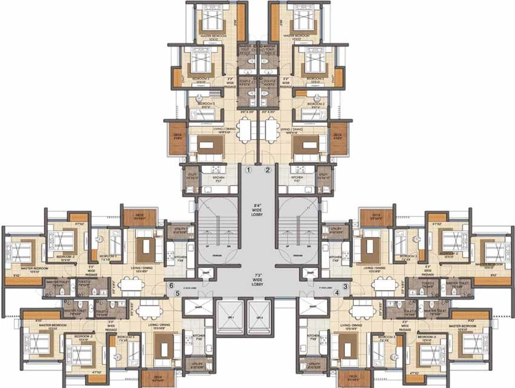 Floor Plan of Lodha Central Park in Dombivli, Thane - Image 20424