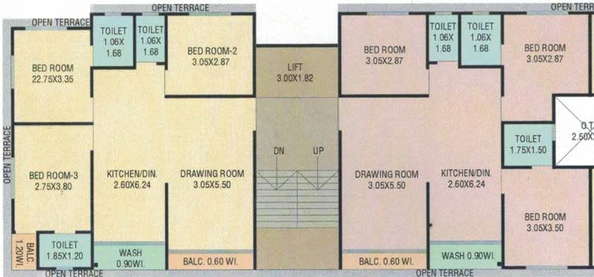 Floor Plan of Harmony Shivaay in Gotri, Vadodara - Image 87981