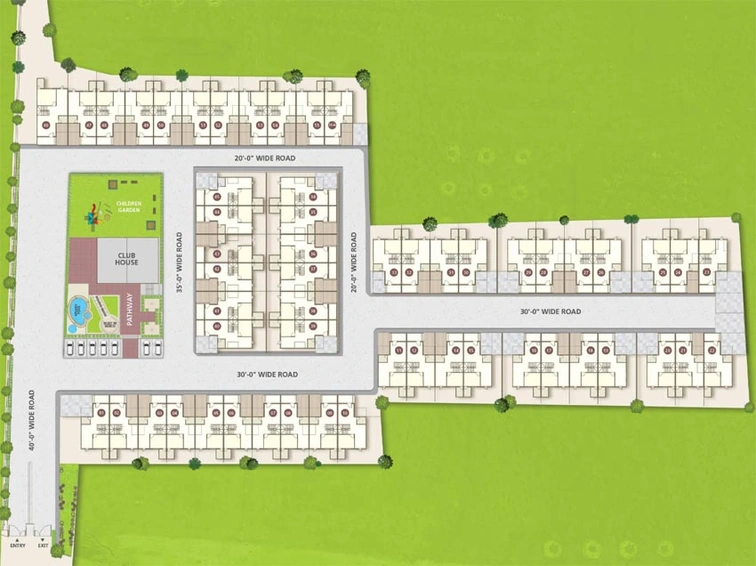 Master Plan of Siddhivinayak Elegance in Kasindra, Ahmedabad - Image 88880