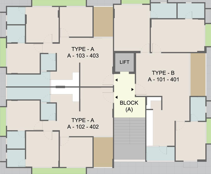 Floor Plan of Swara Sapphire 2 in Ambawadi, Ahmedabad - Image 88035