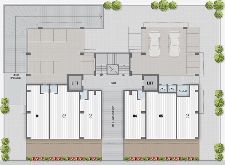 Master Plan of Happy Greens in Bopal, Ahmedabad - Image 88114
