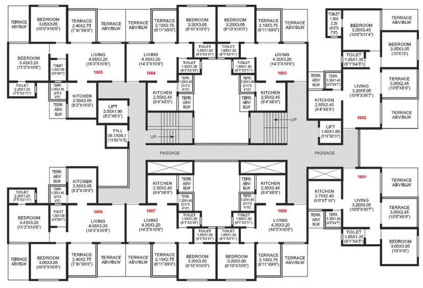 Floor Plan of VTP Aethereus - Blue Waters in Mahalunge, Pune - Image 9738