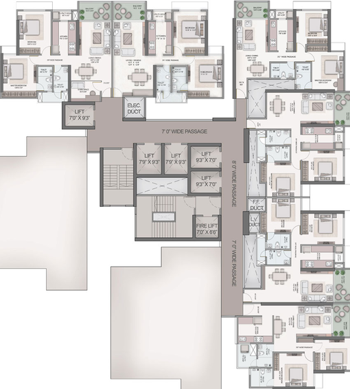 Floor Plan of Kashish Iris in Naupada, Thane - Image 167996