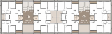 Floor Plan of Happy Uptown in Shela, Ahmedabad - Image 123026