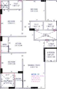 3 BHK Flat in Sahaj One in Thaltej, Ahmedabad - Image 655501