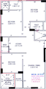 3 BHK Flat in Sahaj One in Thaltej, Ahmedabad - Image 655500