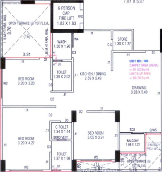 3 BHK Flat in Sahaj One in Thaltej, Ahmedabad - Image 655502