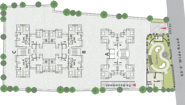 Master Plan of Labhubhai Samrat Skyline in Dabholi, Surat - Image 88438