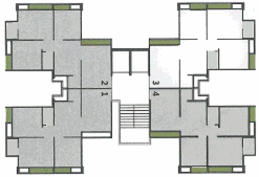 Floor Plan of Lakhani Raj Palace in Katargam, Surat - Image 88445