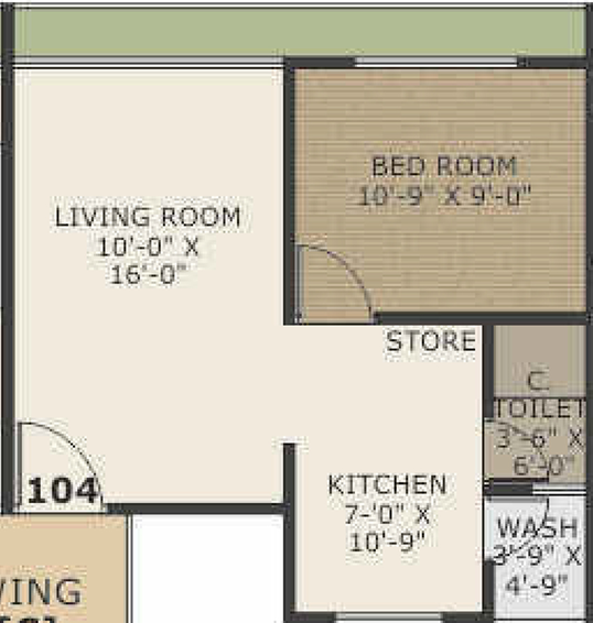 1 BHK Flat in Arihant Ruturaj Residency in Amroli, Surat - Image 653592
