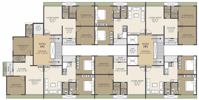 Floor Plan of Arihant Ruturaj Residency in Amroli, Surat - Image 88268