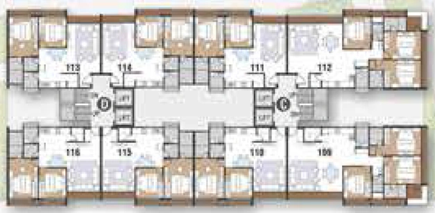 Floor Plan of Rajhans Synfonia in Vesu, Surat - Image 88457