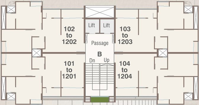 Floor Plan of Aristo Arika in Bhayli Road, Vadodara - Image 88319