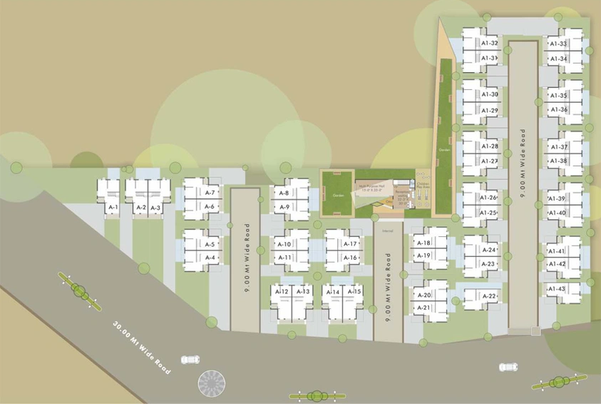 Master Plan of Darshanam Exotica 2 in Gotri, Vadodara - Image 88301