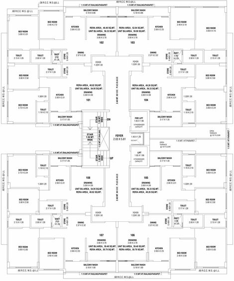 Floor Plan of K3 Vision Orium in Chandkheda, Ahmedabad - Image 88598