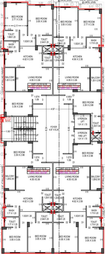 Floor Plan of HND Kushal Apartment in Vastrapur, Ahmedabad - Image 89464