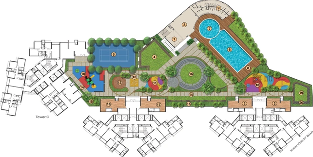 Master Plan of Shapoorji Aquila Sarova in Kandivali East, Mumbai - Image 27279