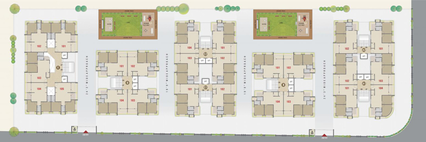 Master Plan of Vishwas Orange Sky in Kamrej, Surat - Image 88977