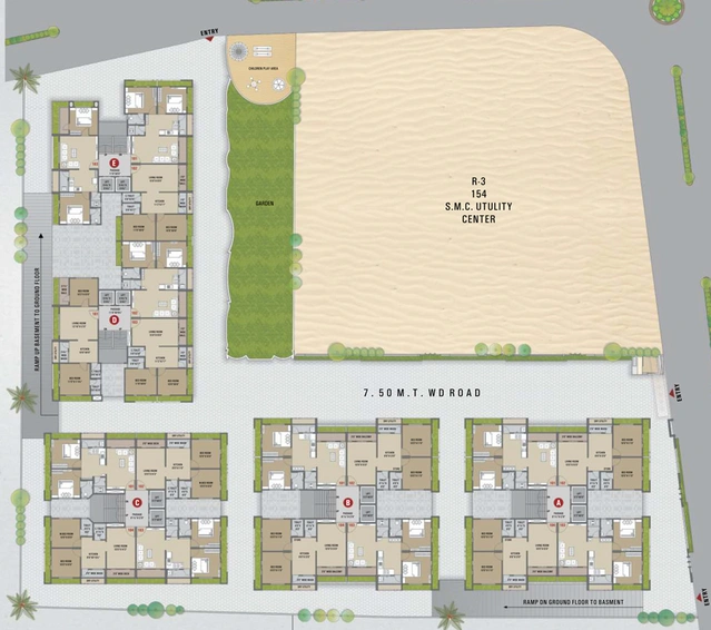 Master Plan of Shyam Antillia in Mota Varachha, Surat - Image 88984