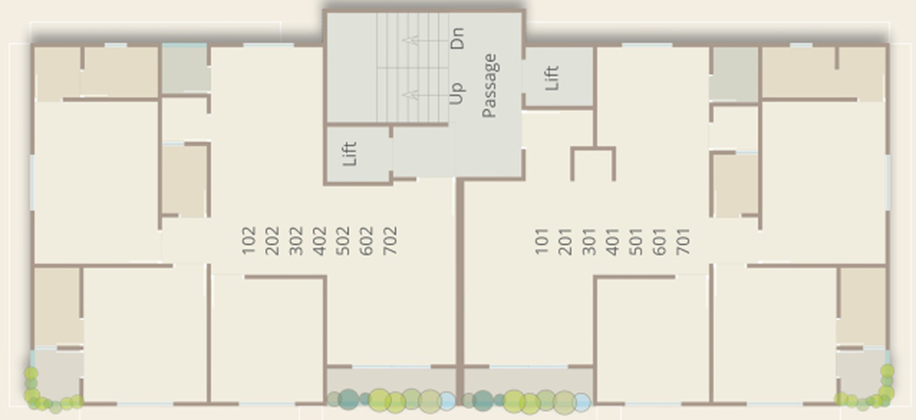 Floor Plan of Aristo Verona County in Bhayli Road, Vadodara - Image 88955