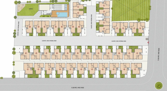 Master Plan of Krishna Florence Elegance in Sevasi, Vadodara - Image 88967