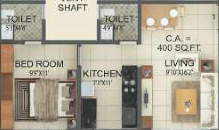 3 BHK Flat in Zee Heights in Vile Parle East, Mumbai - Image 453157