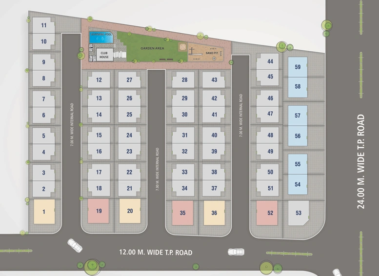 Master Plan of Reva Lakend in Ajwa Road, Vadodara - Image 110147