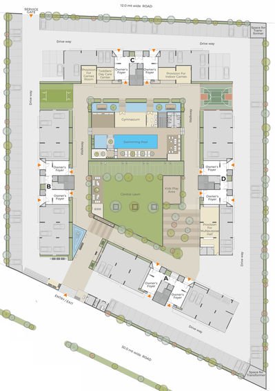 Master Plan of Shreeji Samasta in Vasna Bhayli Main Road, Vadodara - Image 89157