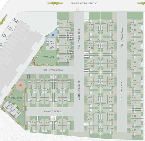 Master Plan of Samruddhi Prarambh 1 in Waghodia Road, Vadodara - Image 111492