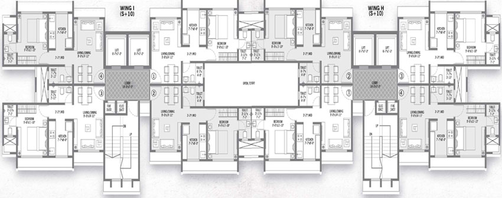 Floor Plan of Veena Santoor 2 in Borivali West, Mumbai - Image 89179