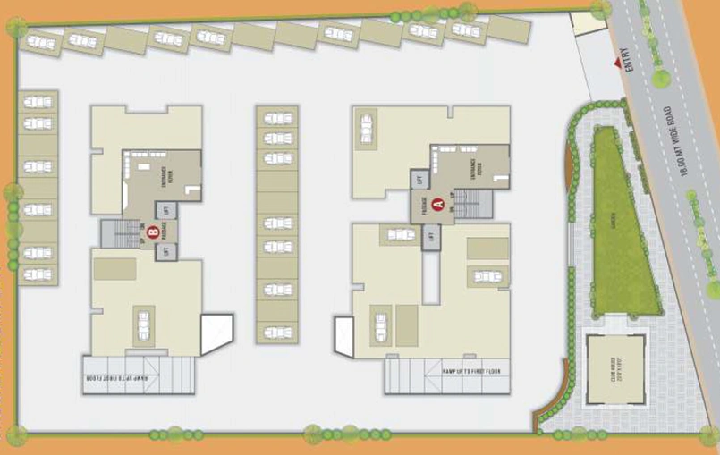 Master Plan of Vinayak Alok Residency in Mota Varachha, Surat - Image 89172