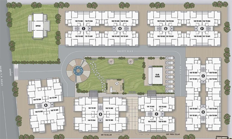 Master Plan of Shubham 1 in Sanand, Ahmedabad - Image 89197